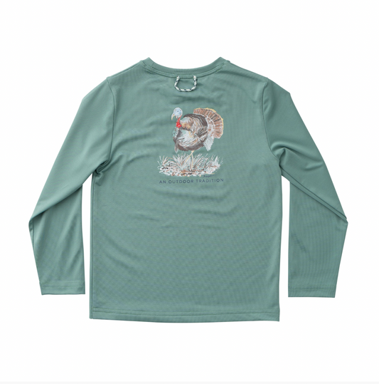 Kid's Pro Performance Long Sleeve T-shirt Frosty Spruce