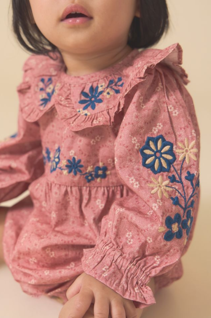 Little Belle Romper in Old Rose