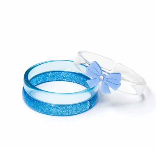 Bow Blue Bangles