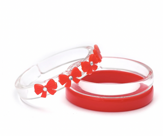 Bows Red Bangles