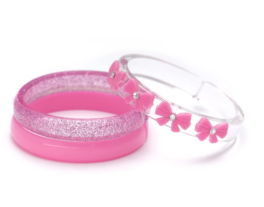 Bows Pink Bangles
