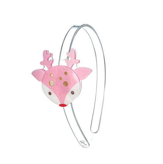 Reindeer Pink Headband