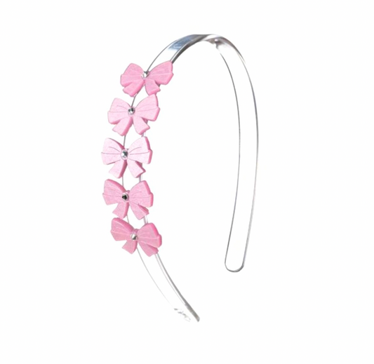 Bows Satin Pink Headband