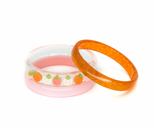 Multi Pumpkin Orange Cream Bracelet Set