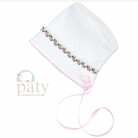 Ruth Bonnet White/Pink