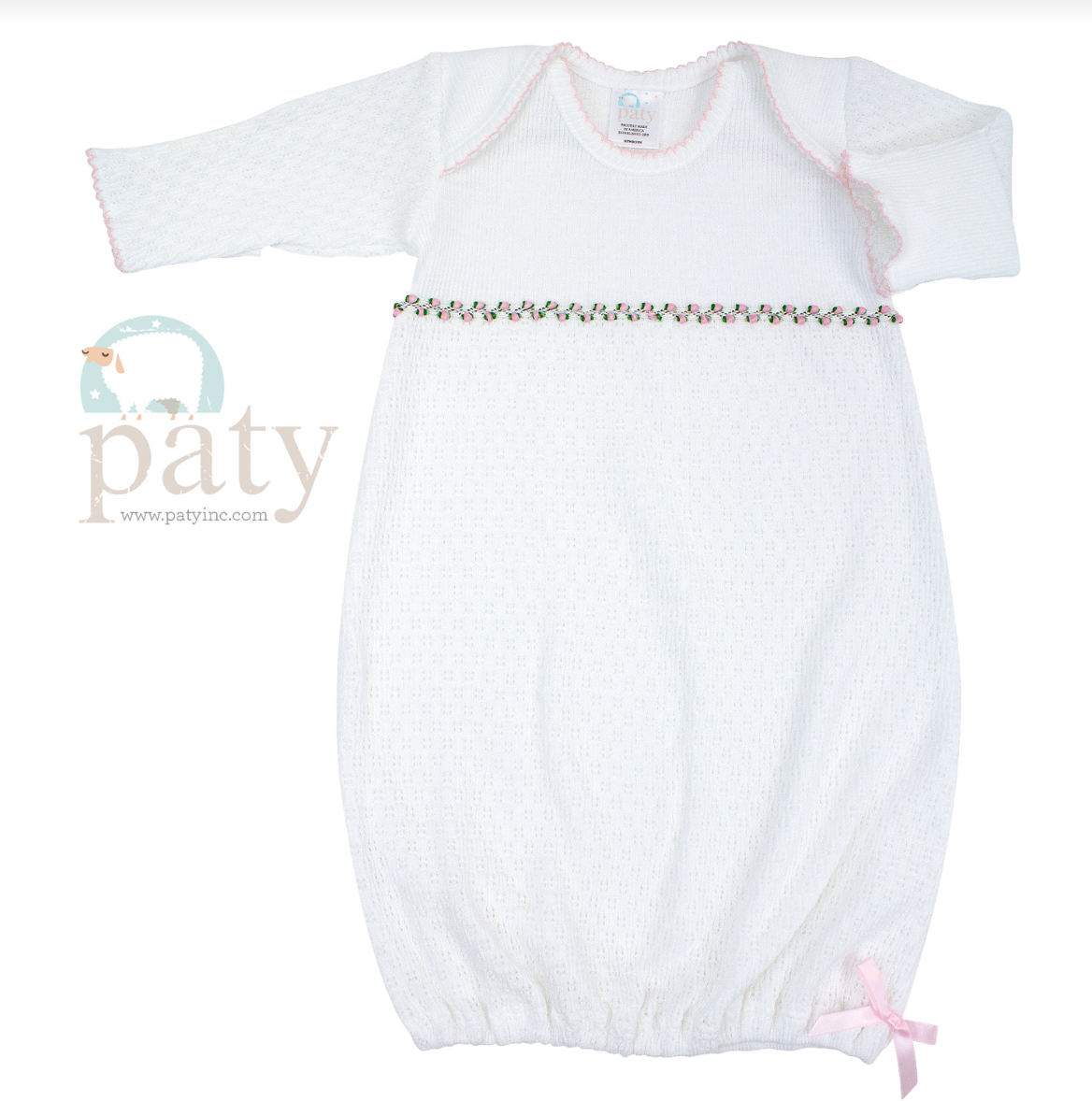 Ruth Gown White/Pink