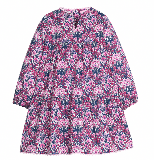 Long Sleeved Positano Dress - Foxcroft Winter Floral