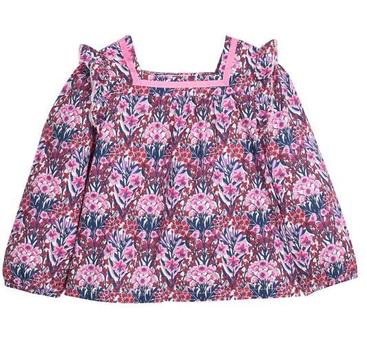 Adams Top - Foxcroft Winter Floral