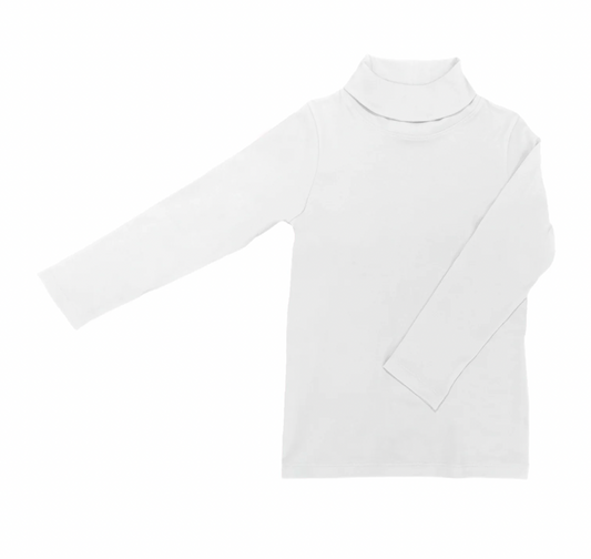 Pima White Turtleneck - PREORDER