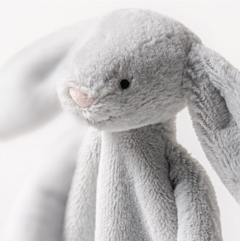Bashful Silver Bunny Comforter