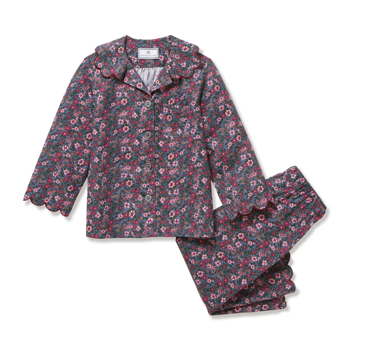 Children's Twill Colette Pajama in Fleurs de Saison