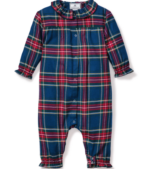 Baby's Twill Madeline Romper in Windsor Tartan