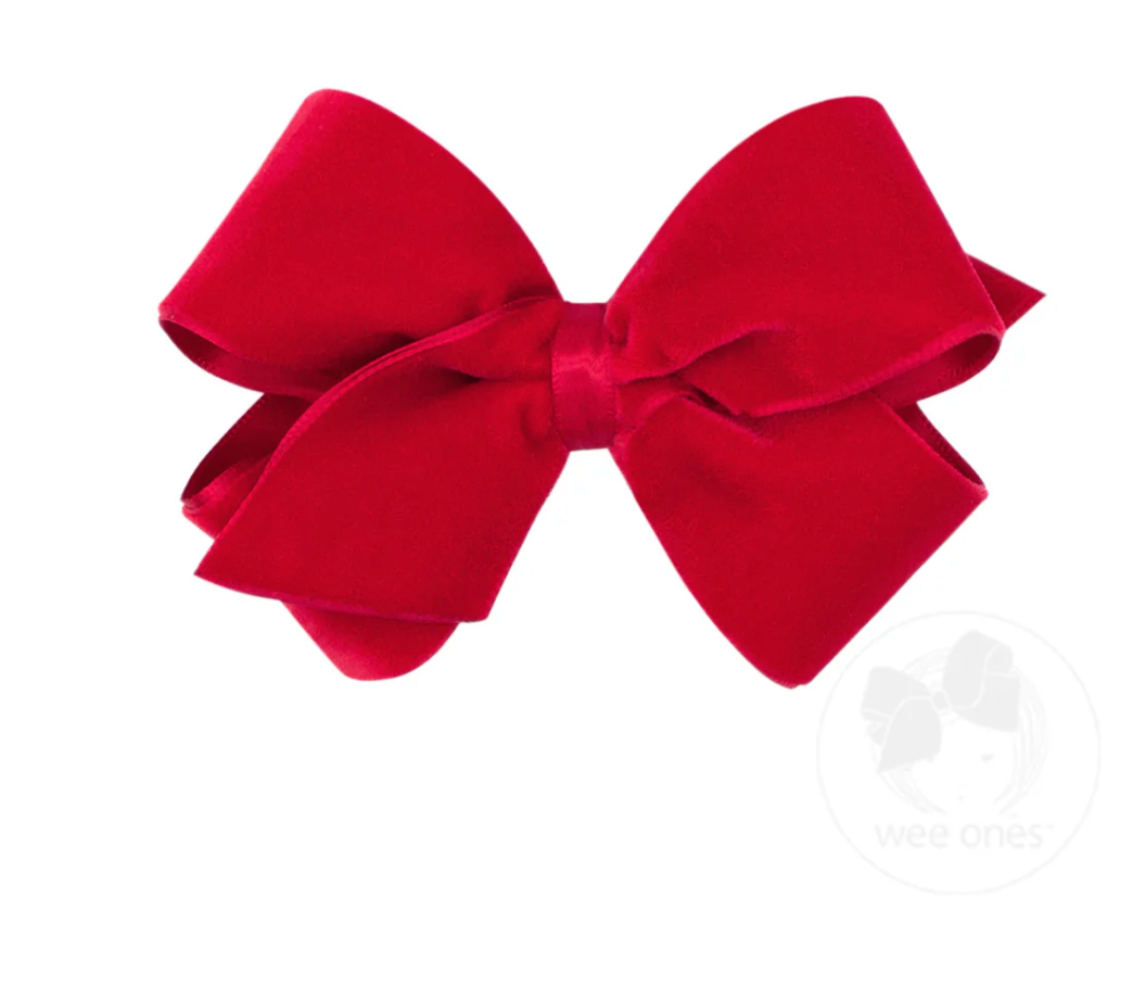 Small Classic Velvet Bow