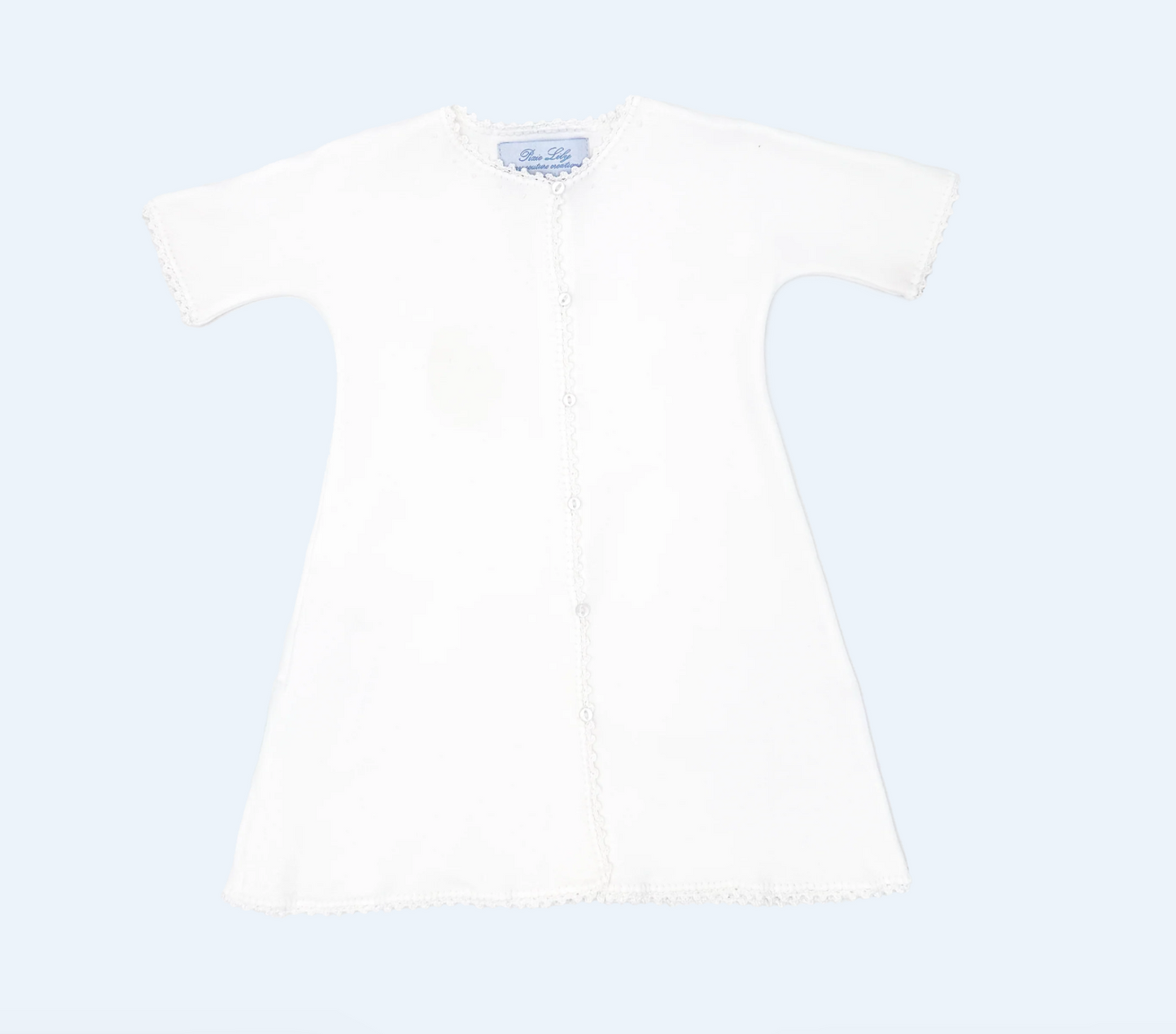 White on White Jersey Day Gown