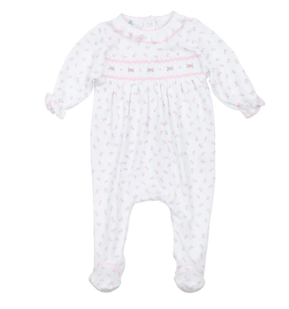 Juliette's Classics Smocked Printed Footie
