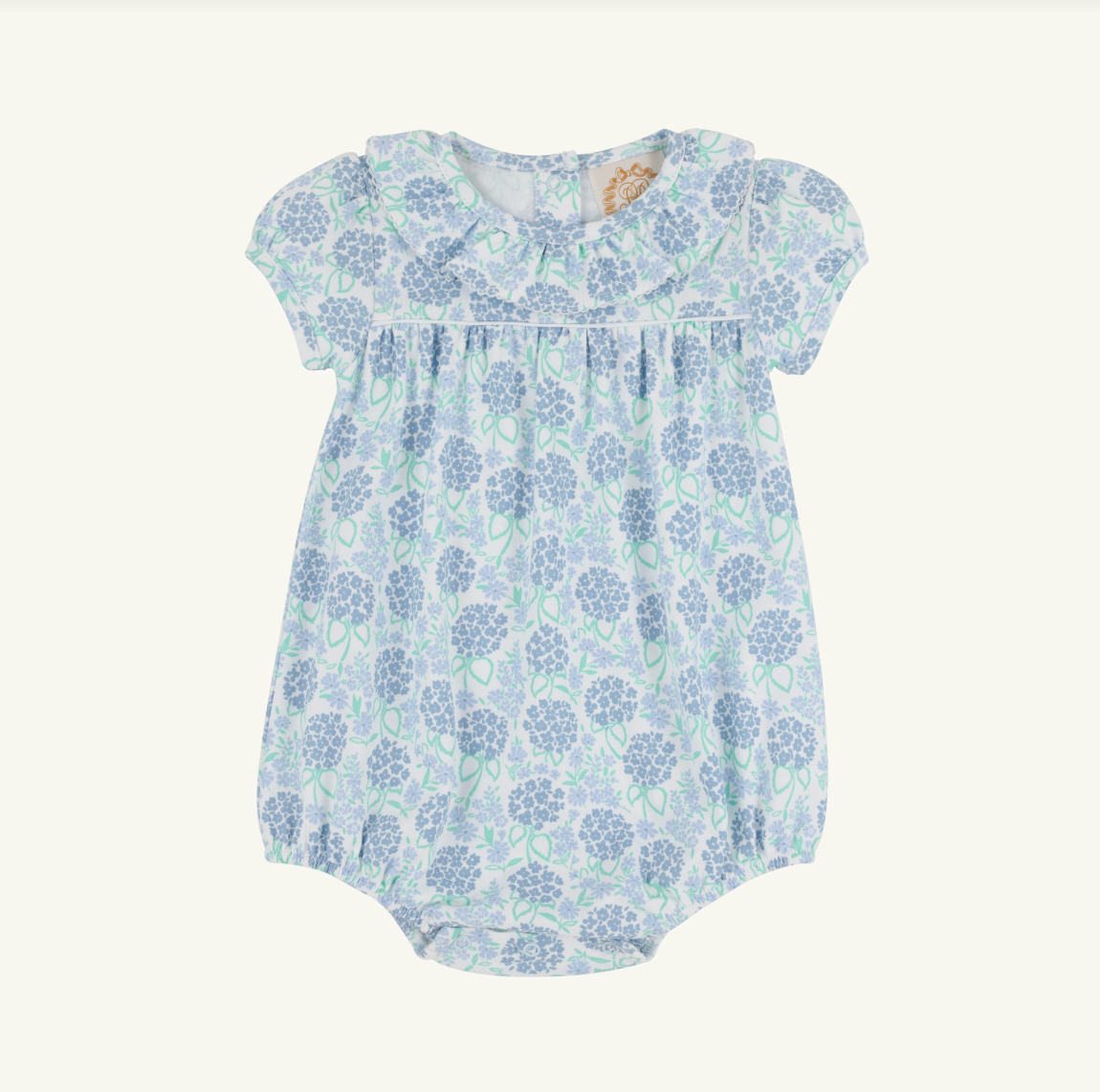 Ramona Ruffle Bubble Pima Handful of Hydrangeas