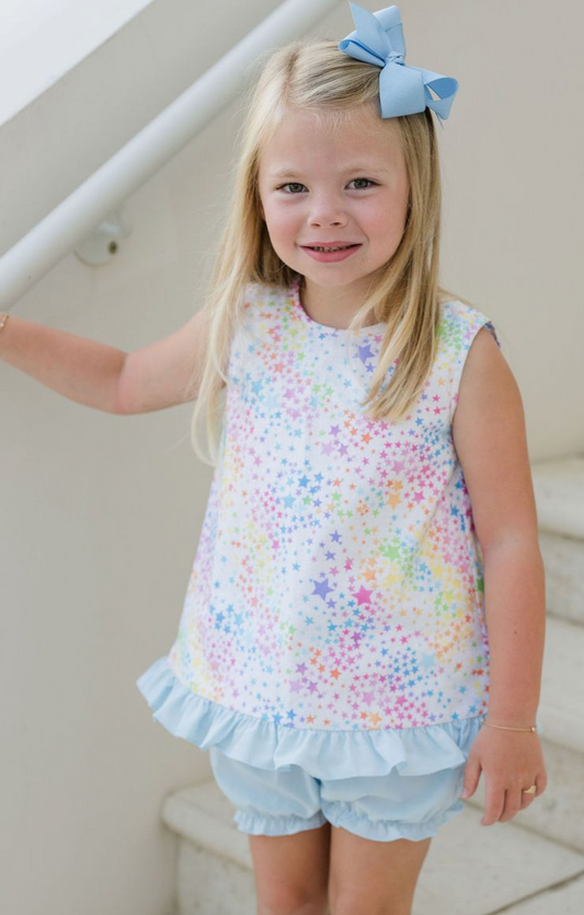 Mae Bloomer Set Rainbow Glitter Stars