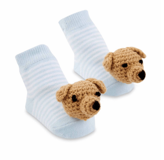 Crochet Rattle Toe Socks