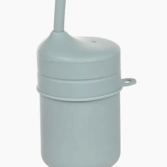 Silicone Drink Cup with Lid & Straw Assortment