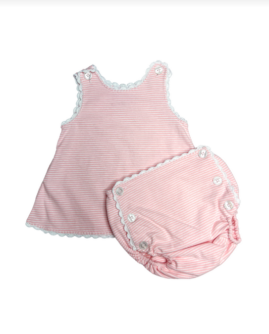 Heirloom Sunset Pink Stripe