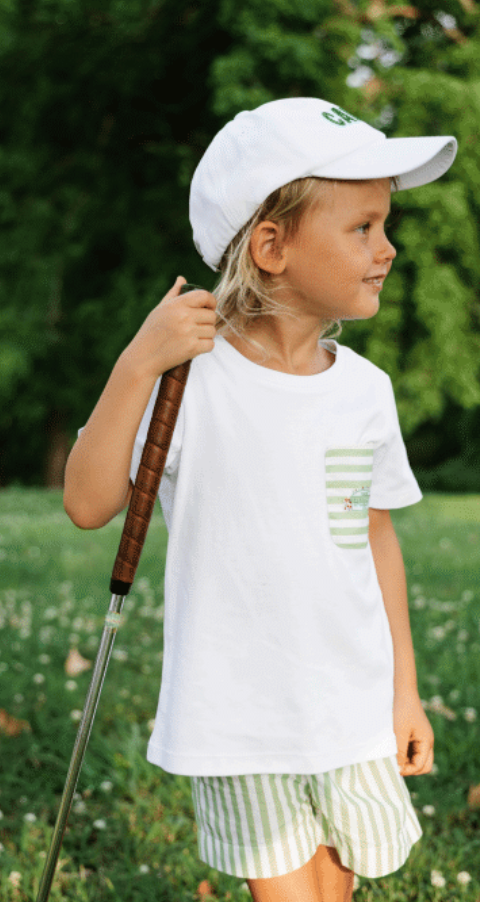 Pocket Tee Bermuda Stripe with Golf