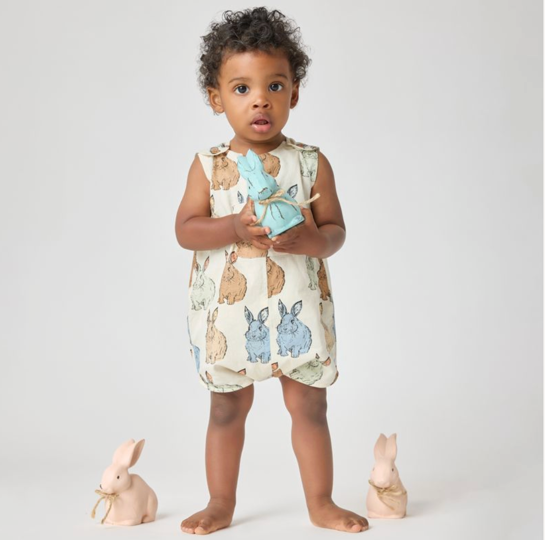 Noah Blue Vintage Bunnies Jumper