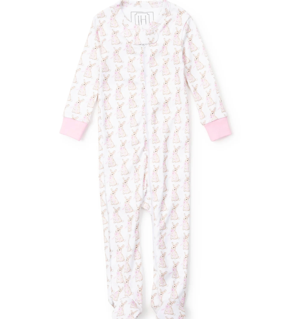 Parker Girls Easter Bunnies Zipper Pajama