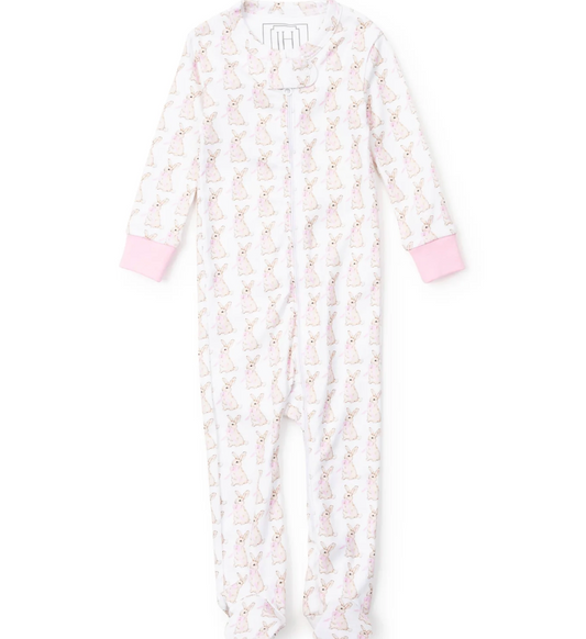 Parker Girls Easter Bunnies Zipper Pajama
