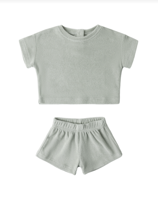 Sage Terry Tee + Short Set