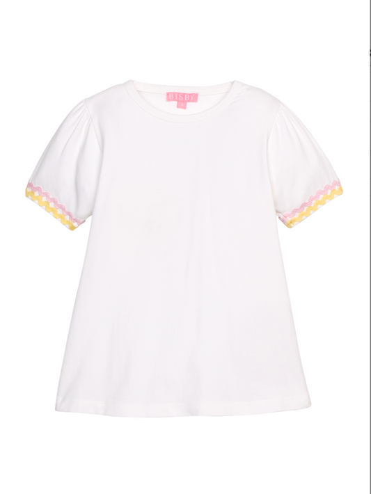 Ric Rac Tee- Pink Lemonade