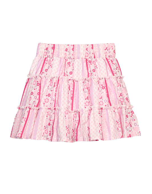 Natalie Skort- Sconset Floral Stripe