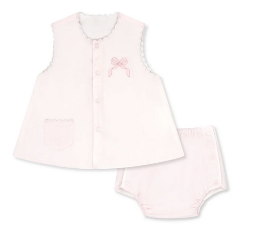 Maria Diaper Set Blessings Pink Bow