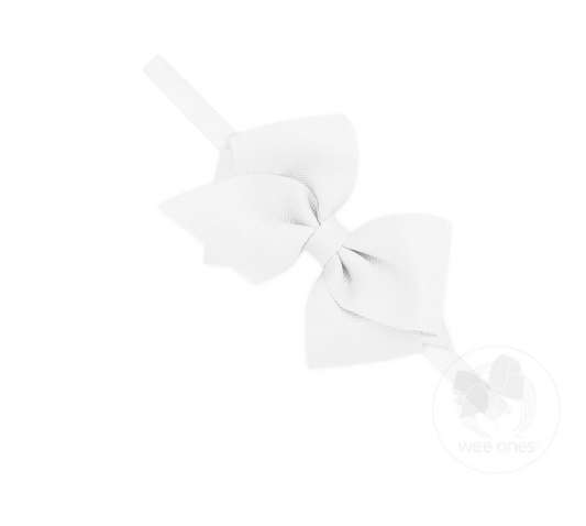 Exta Small Grosgrain Bow on Matching Skinny Nylon Band