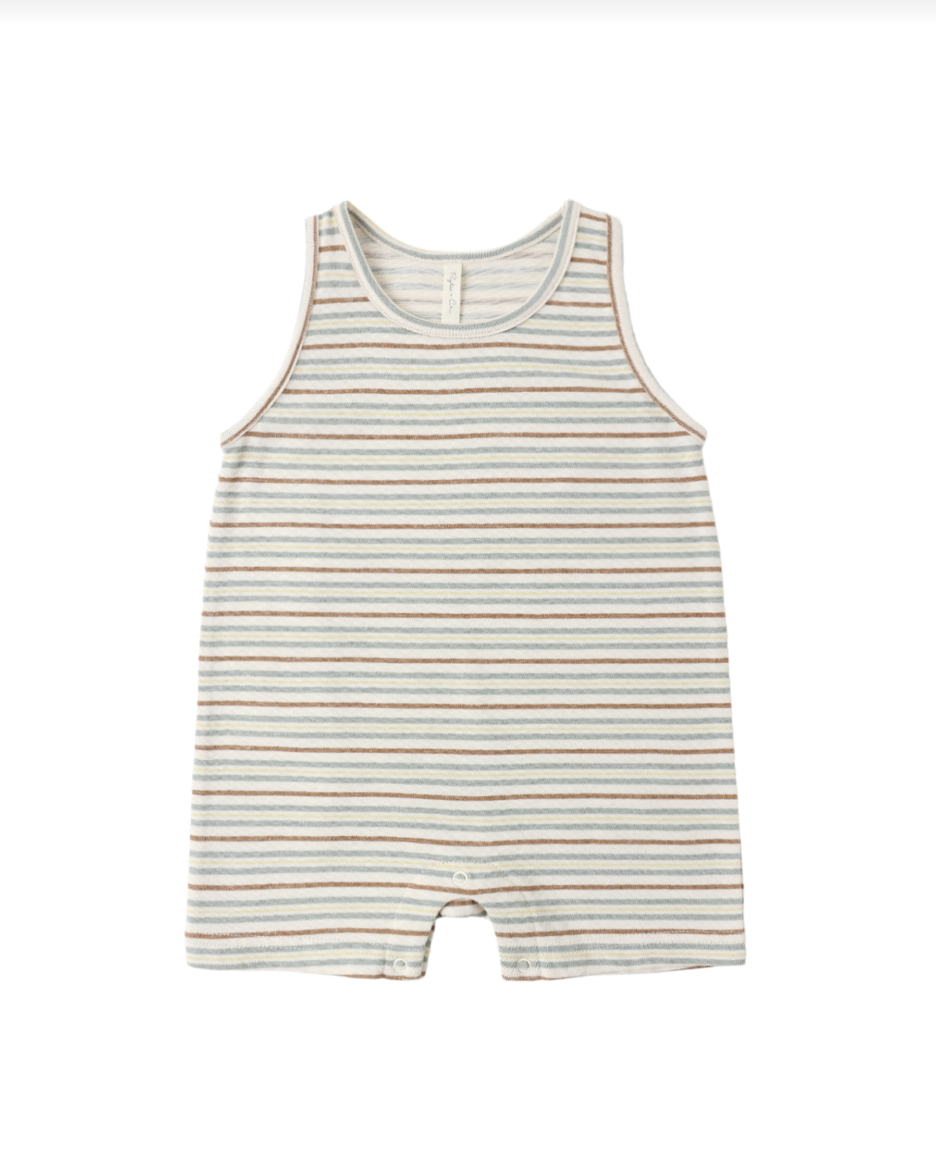 Vintage Stripe Sleeveless One Piece