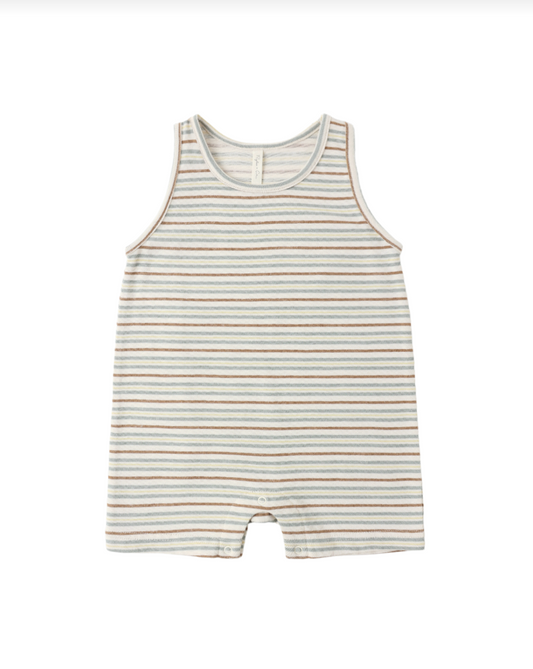 Vintage Stripe Sleeveless One Piece