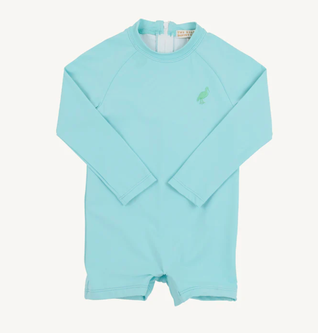 Price Pool Romper Edisto Egg Blue/Grace Bay Green