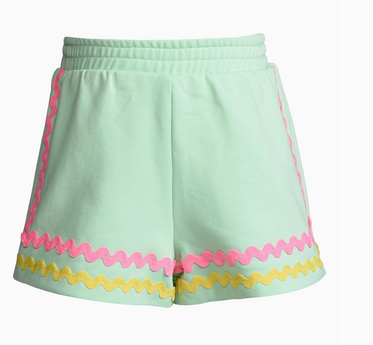 Shorts with Ric Rac Trim Detail