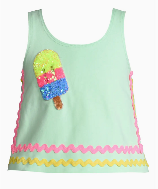 Swing Top with Ric Rac Trim and Patch Detail