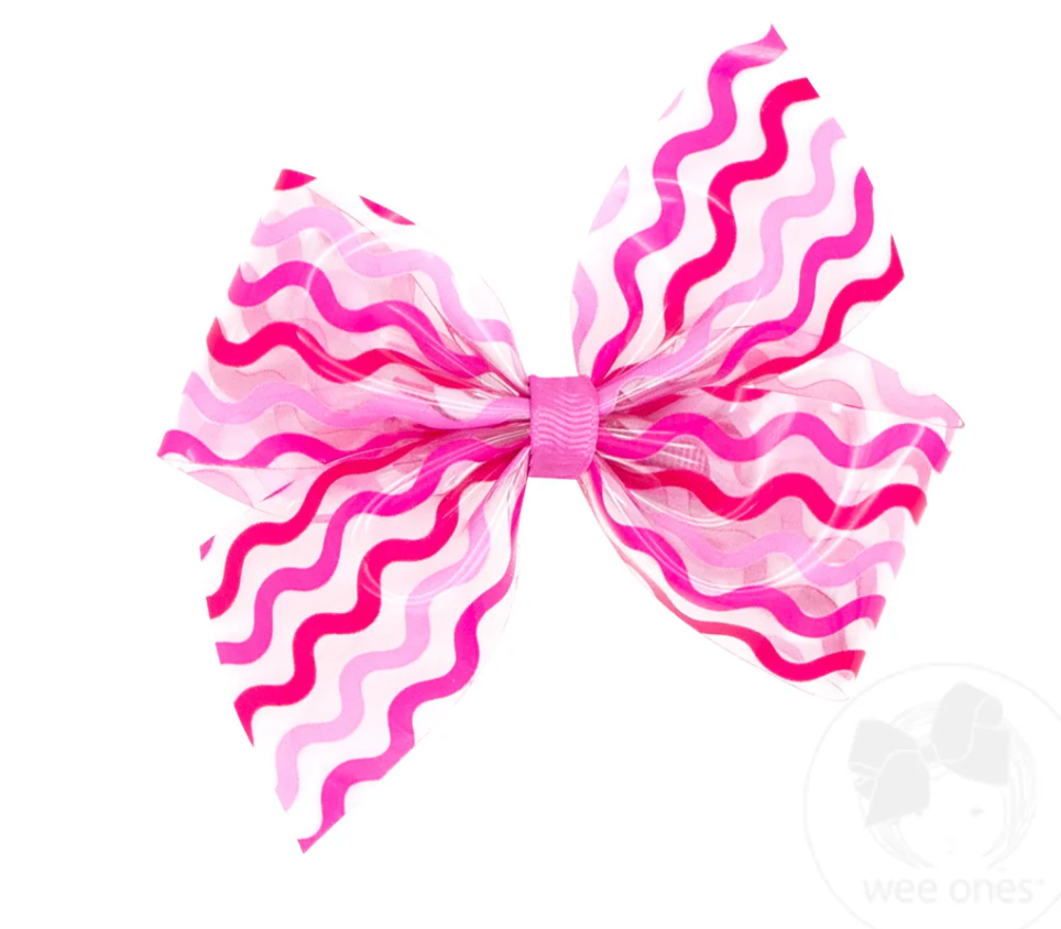 Medium Wee Splash Printed 2-Loop Swim Bow