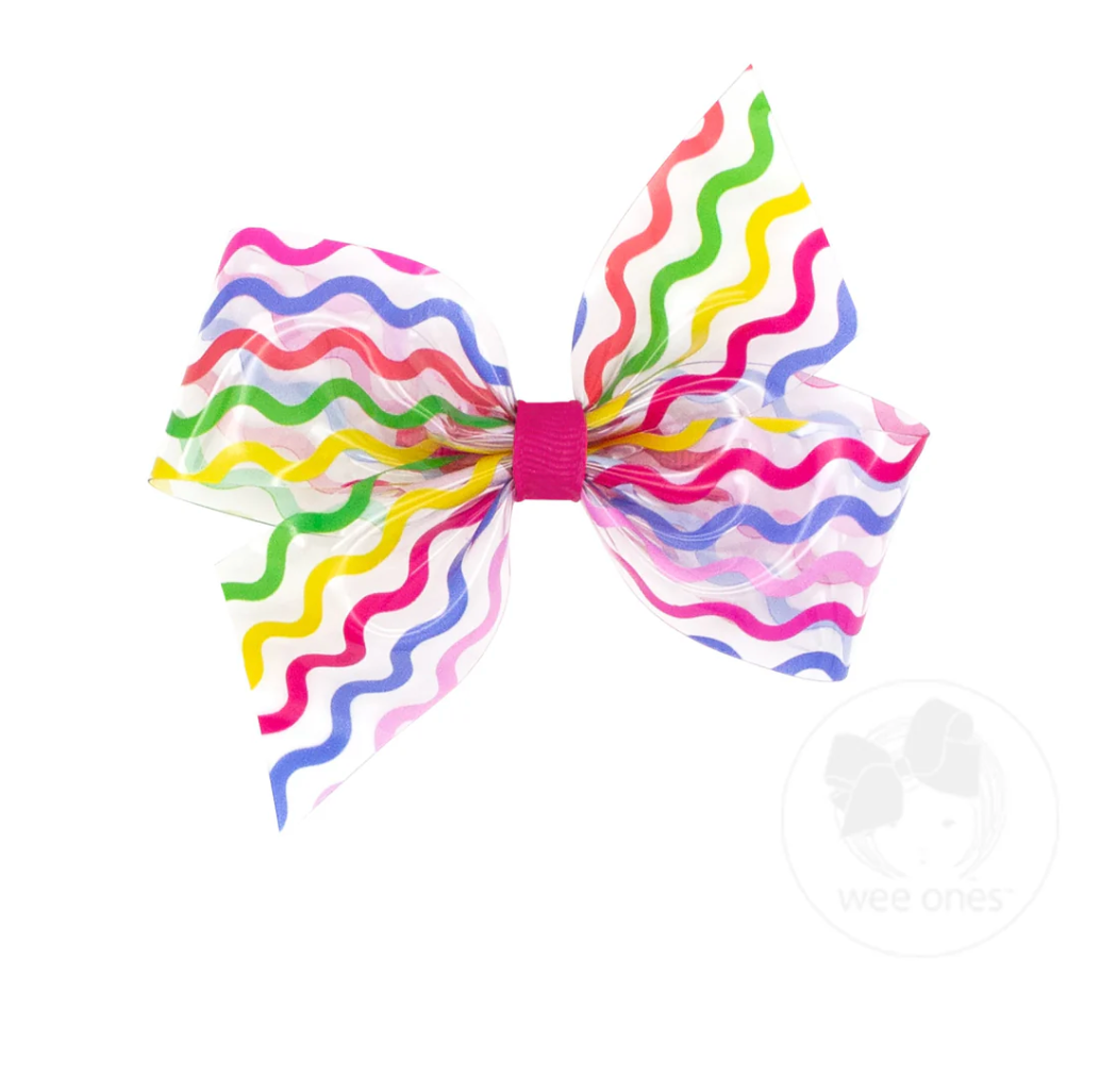 Medium Wee Splash Printed 2-Loop Swim Bow