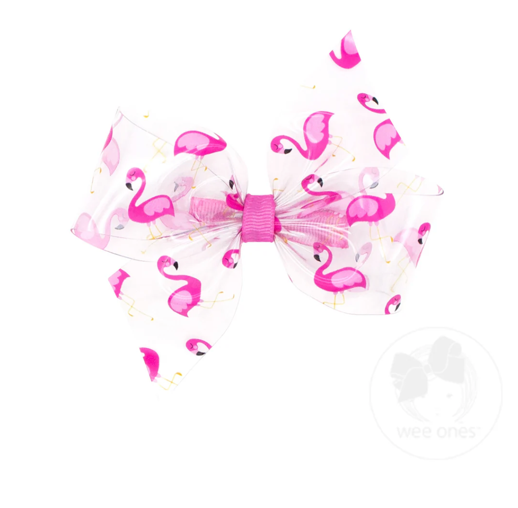 Medium Wee Splash Printed 2-Loop Swim Bow