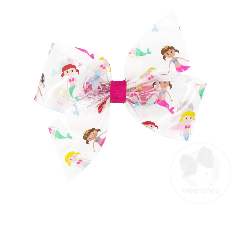 Medium Wee Splash Printed 2-Loop Swim Bow