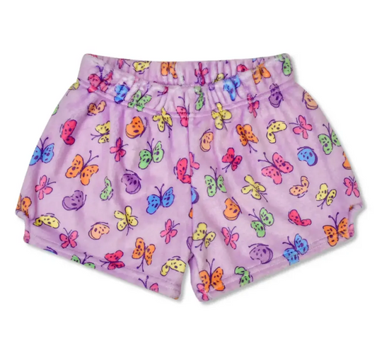 Bright Butterflies Plush Shorts