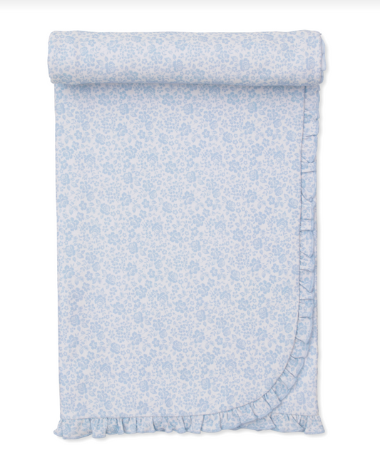 Country Gardens Blanket Light Blue