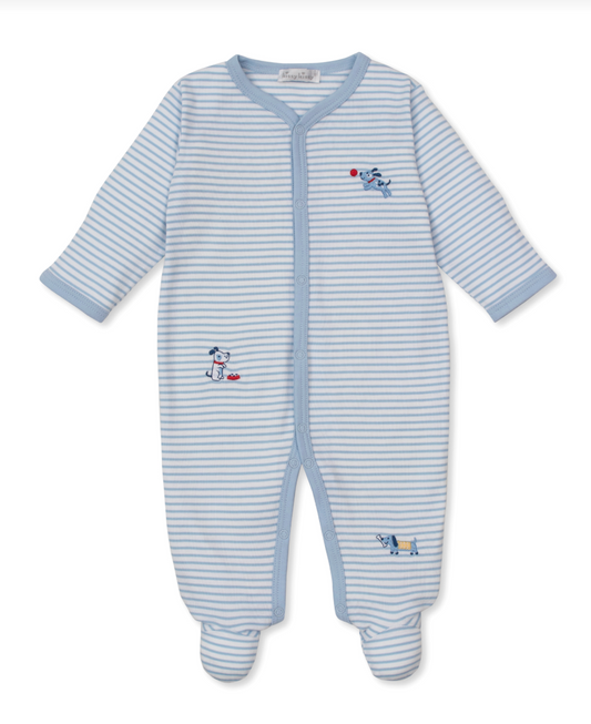 Puppy Patch Footie Light Blue