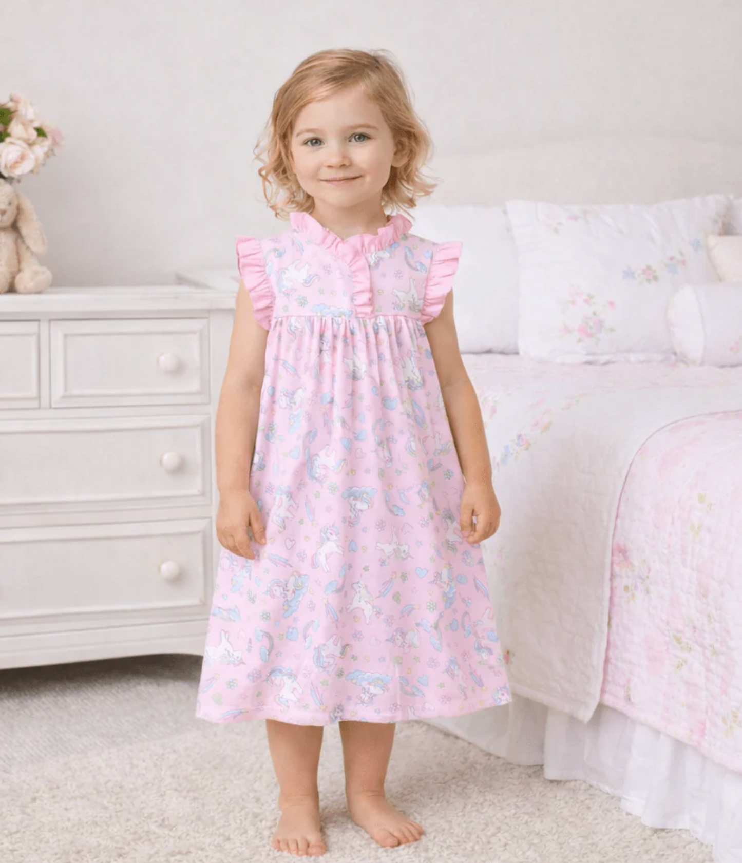 Enchanted Unicorns Flutter Nightdress