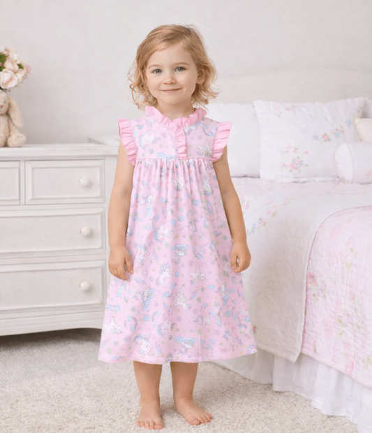 Enchanted Unicorns Flutter Nightdress