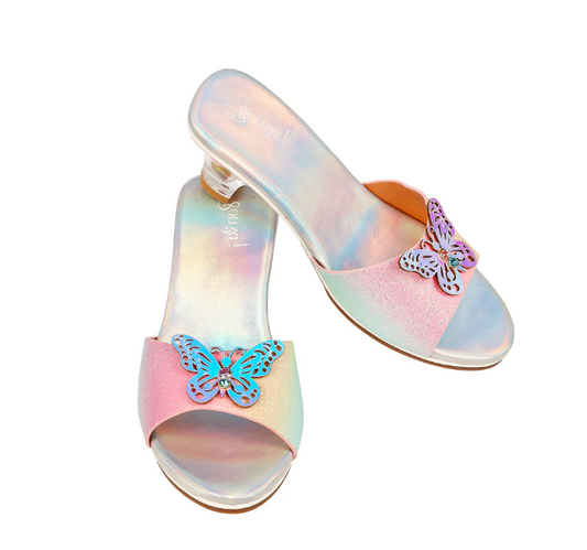 Slipper High-heel Ophelie(Rainbow Butterfly)