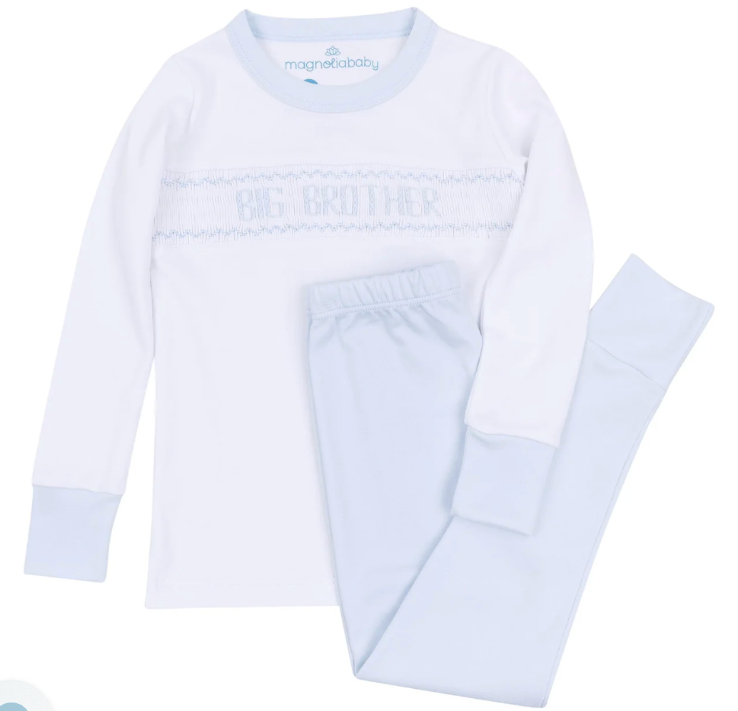 Big Brother Smocked Long Pajamas