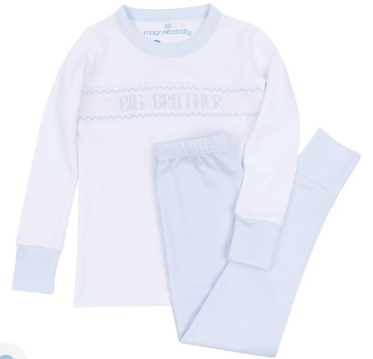 Big Brother Smocked Long Pajamas